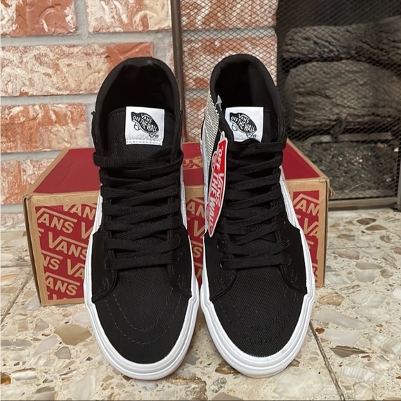 Custom herringbone Vans sneakers, NIB - Picture 2 of 7